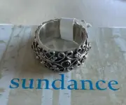 NWT Sundance Catalog Silver “Filigree Garnet” Ring Size 6 $128