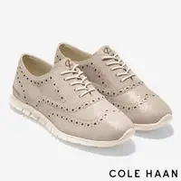 在飛比找momo購物網優惠-【Cole Haan】ZG 翼尖牛津鞋 女鞋(流沙金-W27