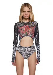 [Widow] Graveyard Anthem Cut Out Bodysuit