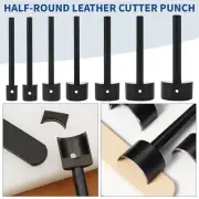 Leathercraft Hand Tool Half Round Punches for Clean and Accurate Hole Punching