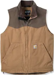 Carhartt Montana Rugged Flex Relaxed Fit Duck Vest, brown, Size L for Men
