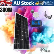380W Solar Panel 12V Kit Mono Caravan Camping Home Battery Charging Regulator AU