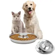 Stainless Steel Pet Feeder Bowl Dog Slow Food Bowl