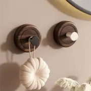 Self-adhesive Hook Walnut Coat Storage Rack New Wall Hook Home