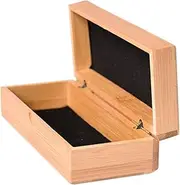 [LIFKOME] Spectacle Case Bamboo Sunglasses Storage Box and Delicate Spring Clamshell Design for Adults Boys and Girls Eyewear