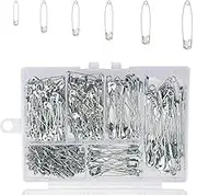30Pcs 6 Different Safety Pins, Stainless Steel Blanket Pins for DIY Crafts, Sewing, Blanket, Crafts and Decorations