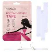 Double Sided Fashion Tape for Clothes Dress Body Boob Clear Strips Skin-friendly