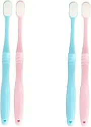 BUTIFULSIC 4 Pcs Nano Ultra-fine Soft Toothbrush Tooth Cleaning Tool Travel Toothbrush Gums Care Toothbrush Teeth Cleaning Tools Toothbrush for Daily Use Toothbrush Tooth Brush