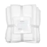 ALGODON "St Regis Collection" 7 Pieces White Bath Towel Set