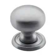 3151 Cupboard Knob Sheet Brass Satin Chrome D25xP27mm