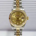 ROLEX勞力士 蠔式半金 69173 新包臺鑽 原廠盒證配件齊全 錶徑 26MM 自動機械 大眾當舖特價*出售