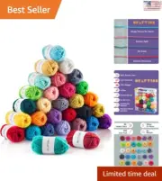 Acrylic Yarn Mini Skeins - Soft and Durable Yarn for Crocheting and Knitting