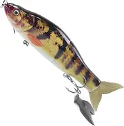 Premium 16.5cm Soft Tail Fishing Lure with 2 Treble Hooks, 56g Floating Bait, 6 Color Options for Saltwater & Freshwater