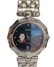 Rado Florence Blue with Date 129.3736.4,Libya Gaddafi Qaddafi,Ladies Swiss Watch