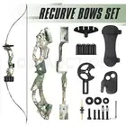 20lbs Recurve Bow Arrow Set Takedown Archery Hunting Sports Equipment 48Inch