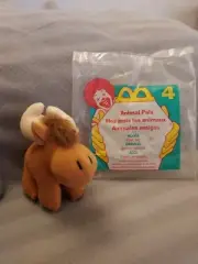 1997 McDonald's Happy Meal Toy Animal Pals Plush Moose (New But Bag Not Sealed)W