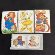 Lot Of 5 Vintage 80’s GET ALONG GANG Stickers -Rare