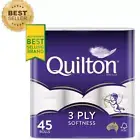 45x Quilton Toilet Paper Tissue Rolls 3-Ply 180 Sheets - Free postage Best Price