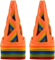 20x Soccer Training Cones Windproof Marker Cones Agility Cones for Outdoor Football Basketball Training