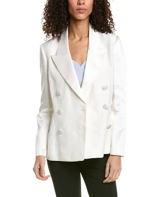 Ted Baker Linen-Blend Jacket Women's White 1