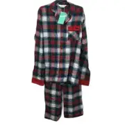 Peter Alexander Men's Christmas Plaid Long Sleeve & Pant Pyjama Set - Multico...
