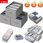 Mesh Storage Boxs Closet Wardrobe Drawer Divider Clothes Organizer 6/7/9/11 Grid