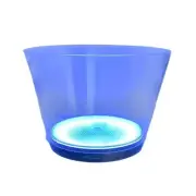 Transparent 10L Beverage Tub with Glowing LED Illuminated Ice Buckets for