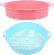 Happyyami Handheld Garden Sifter Plastic Soil Sieve Perfect for Home and Professional Use