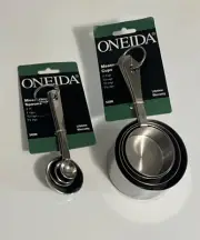 Oneida Stainless Steel Measuring Cups and Spoons