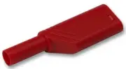 SAFETY, PLUG, 4MM, RED, MLN, Banana Test Connectors 934099101