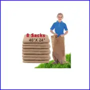 Versatile 8 Pack Burlap Potato Sacks for Birthday Parties and Family Reunions