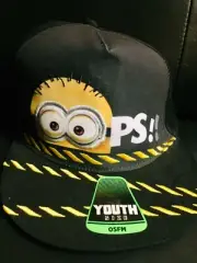 MINIONS Despicable Me OOPS! black Youth snapback hat
