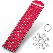 Nut and Bolt Thread Checker - Identibolt 14 Imperial & 14 Metric and...