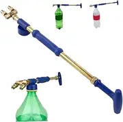 Hand Pump Sprayer, Pump Sprayer Double Head Handheld Push Pull Copper Pressure Sprayer Garden Sprayer with Extended Water Pipe & Filter for Home Lawn Garden Watering, Pressure Sprayer