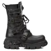 New Rock NR M.373 S18 Black - Boots, Oxido militar, Metallic, Unisex