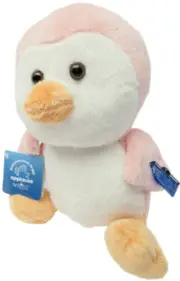 Applause by Russ Berrie Floral 9" Pink & White Gentoo Arctic Penguin Soft Plush