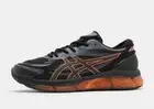 ASICS GEL-Quantum 360 Trainers in Black and Shocking Orange Shoes