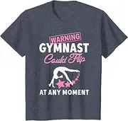 [X.Style] Warning Gymnast Could Flip at Any Moment Teen Girls T-Shirt ds6008 T-Shirt
