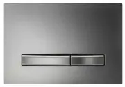Geberit SIGMA-50 DUAL FLUSH PLATE 246x164mm Front Press BRUSHED STAINLESS STEEL
