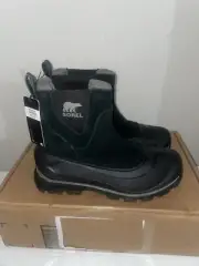 Sorel Men's Buxton Pull-On Boot black/quarry Size 8.5 NWB