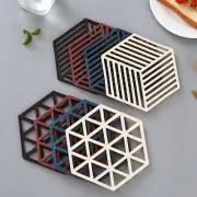 Silicone Trivet Mats And Pads 8Pcs Hexagon Heat Multifunction Kitchen Tool For