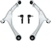 4pcs Front Lower Suspension Kit Control Arms Outer Tie Rods Set Compatible For Honda Odyssey 2014 2015 2016 2017