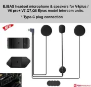 Headset For EJEAS Helmet Intercom V4+ / V6 Pro+ / V7 / Q7 / Q8 Type-C Plug