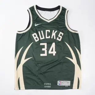 胖達）NIKE Giannis Antetokounmpo 希臘怪物 運動 背心 籃球衣 CN9939-323 綠 男