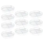 10 Pcs Cell Culture Dish Glass Petri Dishes Science Lab Equipment School