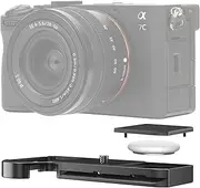 JJC Metal Hand Grip Secure Handle Bracket for Sony A7CII A7C II A7CR A7C R Camera, Replaces Sony GP-X2 Grip Extension, Anti-Slip Pads Design & Arca Swiss Type Quick Release Plate Design