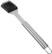 CANIGHT Set BBQ Cleaning Brush Char Scrubber Barbecues Barbeque Barbecue Grill Brush - Scraper Scrapers Charcoal Stainless Outdoor Grill Cleaner Accessories Tool for Silver Stainless Steel