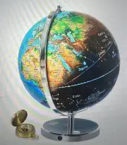 VEVOR Illuminated World Globe with Stand Educational 9 in/228.6 mm Constellation