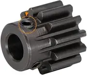 1 Piece Spur Gear 1.5M-12T/14T Blackening SC45#Carbon Steel High Frequency Quenching Gear Wheel Bore Size 5/6/6.35/7/8 Mm (Size : 1.5M12T (Bore 5 mm))
