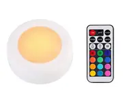 L34 1PCS 12-color Ice Hockey Light Color Remote Control Atmosphere Light LED Cabinet Light Festival Infrared Colorful Light Pat Light